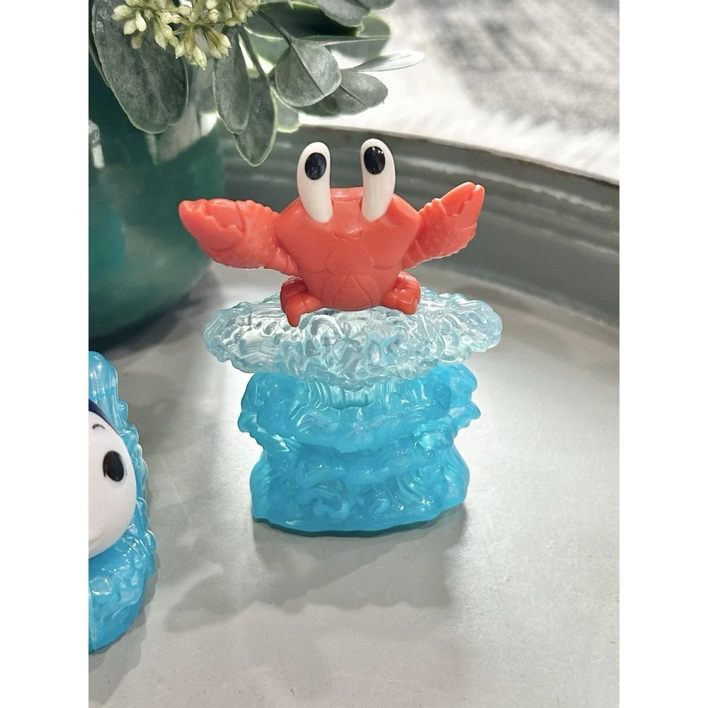 2023 Disneys‎ Little Mermaid McDonald's Happy Meal Lot-Sebastian-Triton-Flounder